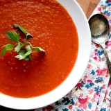Simple Roasted Tomato Soup - www.perrysplate.com