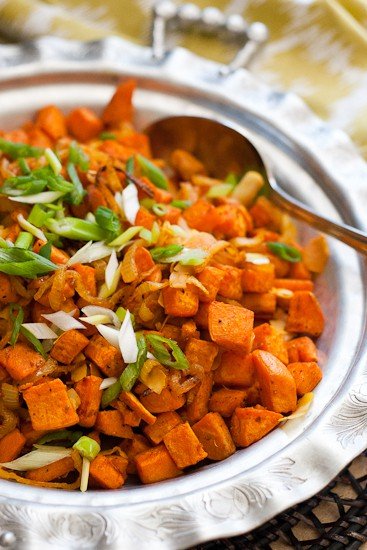 Thai Roasted Sweet Potatoes with Coconut and Lime