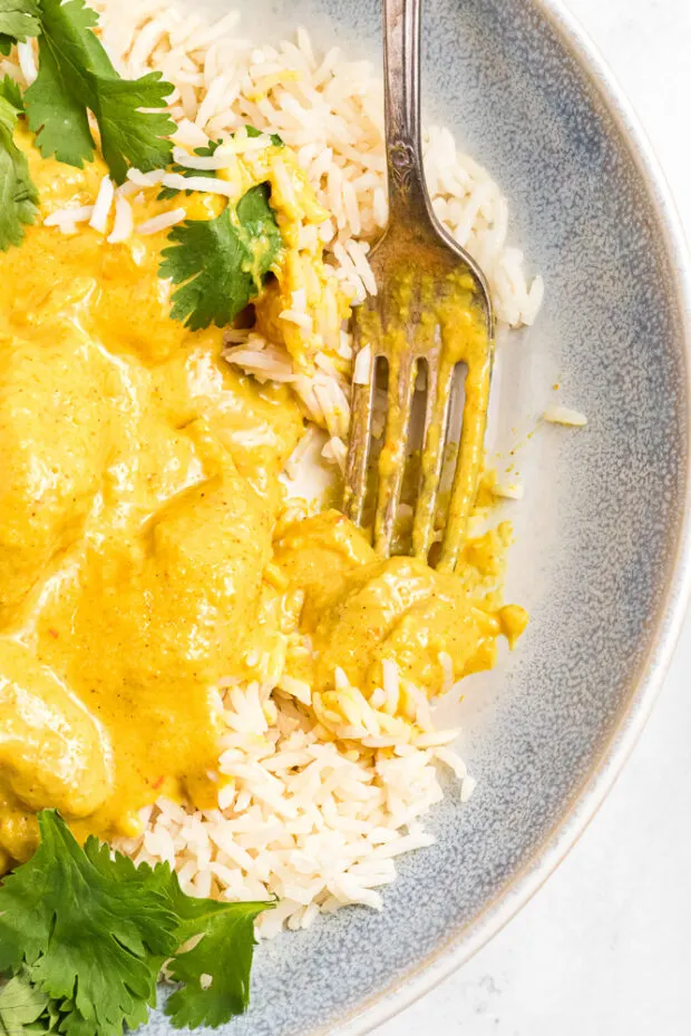 Mango Chicken Curry is a great weeknight meal for busy families.
