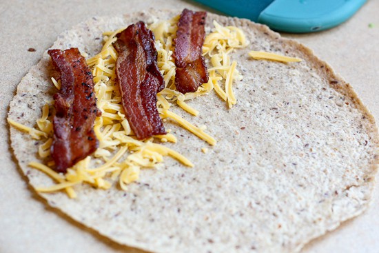 BLT Quesadilla Wrap | bacon recipes | easy lunch recipes | BLT recipes | perrysplate.com