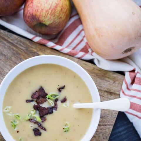 Apple-Squash Soup with Bacon