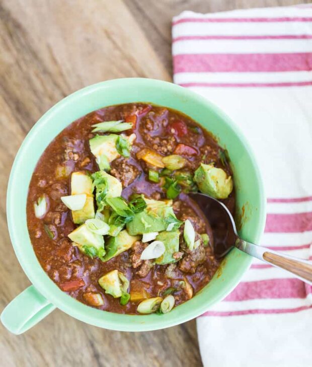 This Smoky BBQ Beef Chili is a tasty addition to our free meal plan this week!
