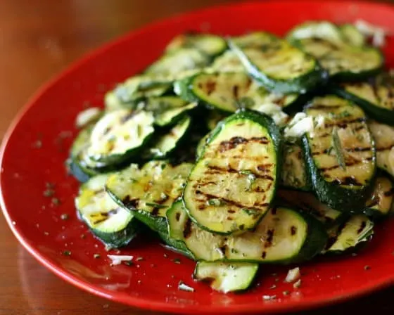 10.04.26-188 Marinated Grilled Zucchini | zucchini recipes | paleo recipes | grilling recipes | Whole30 recipes | perrysplate.com