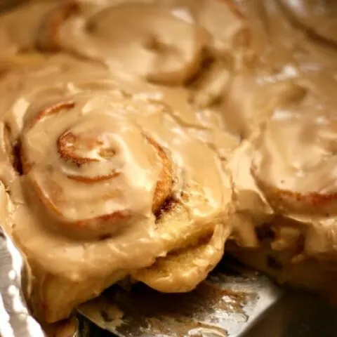Cinnamon Rolls with Maple Cream Cheese Frosting