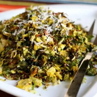 Crispy Roasted Shredded Brussels Sprouts