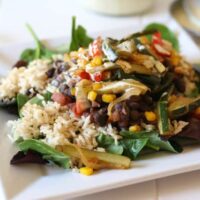 Chipotle Roasted Vegetable Layered Salad