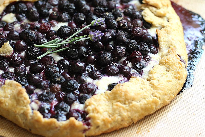 Gluten-Free Blueberry Galette with Brie - Perry's Plate