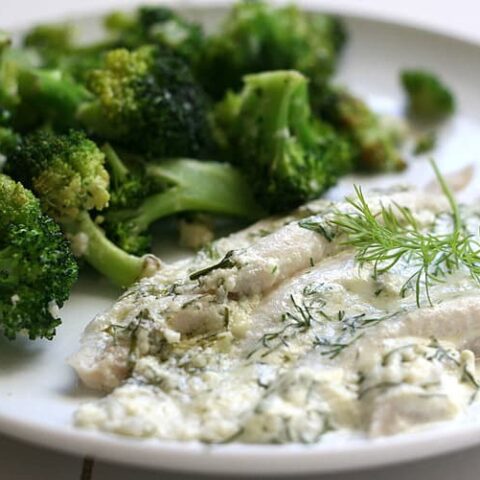 Creamy Dill Foil Packet Fish