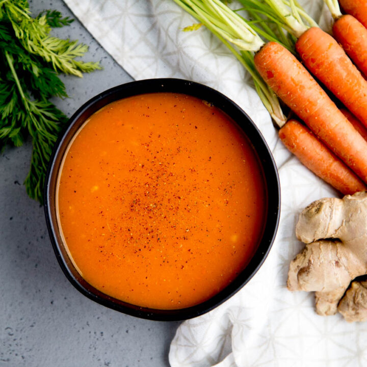 Roasted Butternut Squash, Carrot, and Ginger Soup