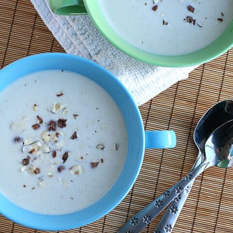 Hazelnut Soup with Parsnips