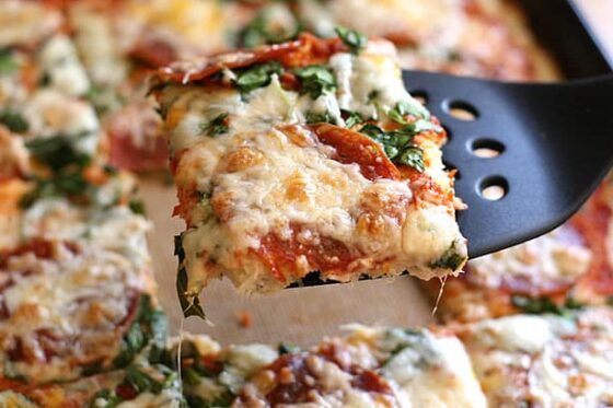 IMG_1140 Cauliflower Pizza Crust | gluten-free pizza crust | cauliflower recipes | keto recipes | low carb recipes | perrysplate.com
