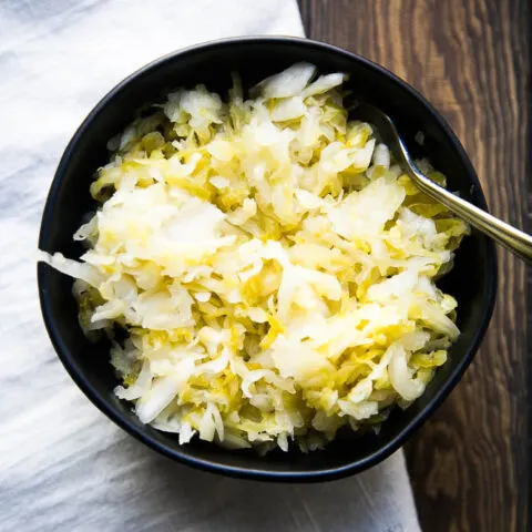 Making Sauerkraut in Quart Jars