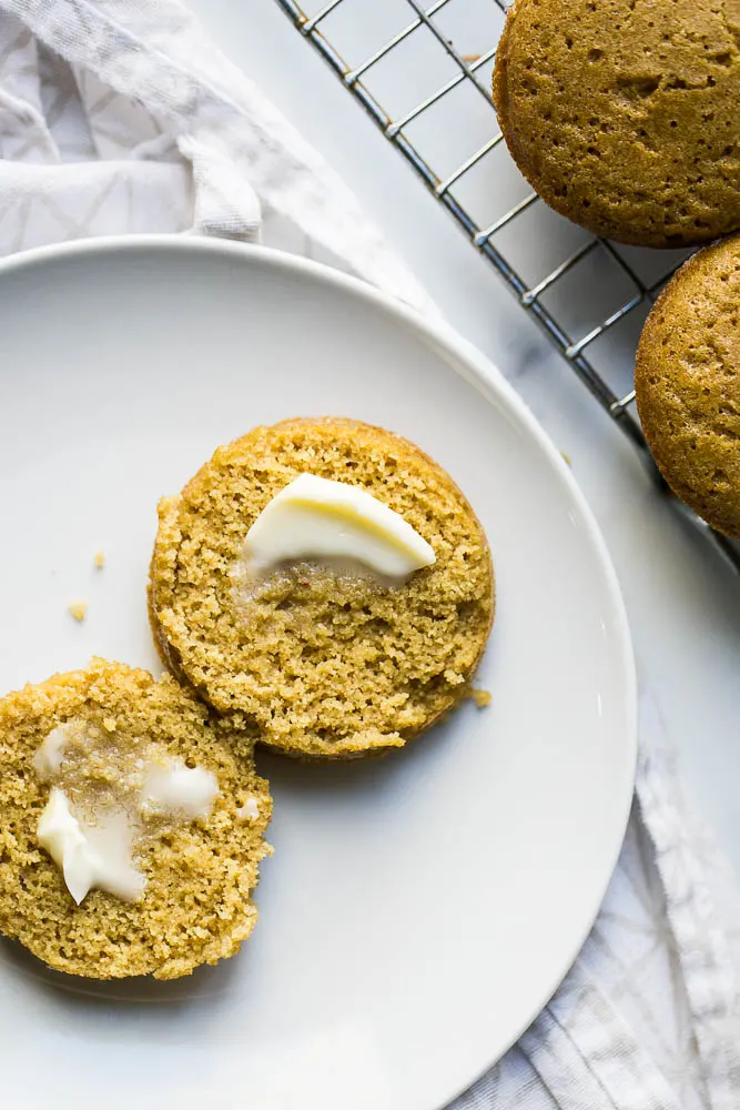 These gluten-free "corn"bread muffins are made with millet! They're a great alternative if you're avoiding cornmeal, but still want a tasty muffin to dip into your chili.