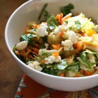 Crunchy Vegetable Salad with Mexican Mango Dressing