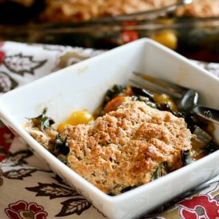 Tomato and Chard Cobbler
