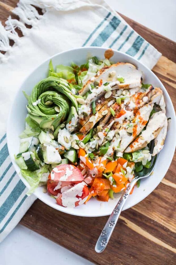 Fiesta Lime Chicken Salad -- based on the Applebee's chicken.