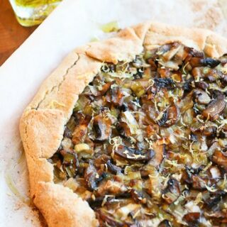 Rustic Mushroom Tart / Carla Hall Cookbook Giveaway - www.perrysplate.com