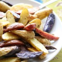 Crispy Lemon-Garlic Fingerling Potatoes