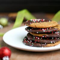 Chocolate-Dipped Spicy Gingersnaps
