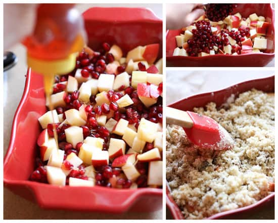 Apple-Pomegranate Breakfast Crisp (Grain and Gluten-Free!) -- www.PerrysPlate.com