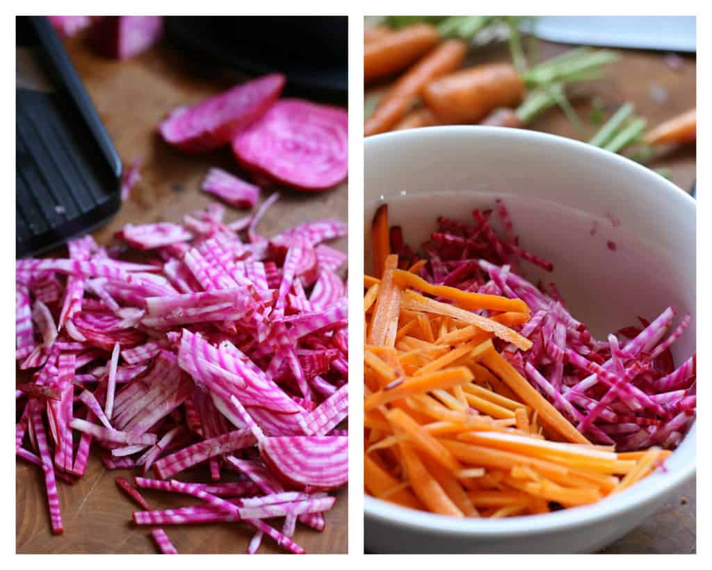 CandyStriped Beet and Carrot Slaw Perry's Plate