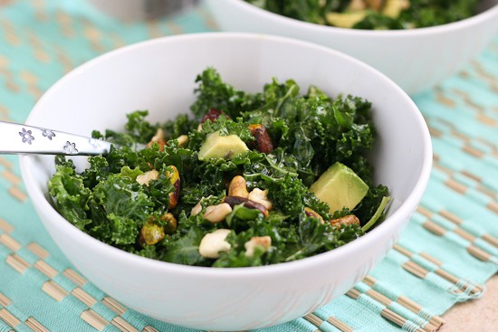 Massaged Kale Salad | Perrysplate.com Massaged Kale Salad | Perrysplate.com