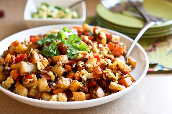 Sweet Potato and Bacon Breakfast Hash - www.PerrysPlate.com