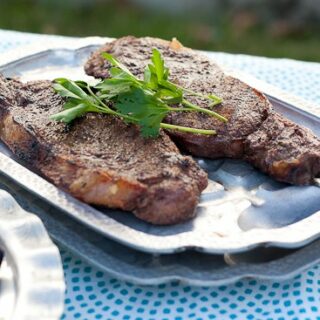 Five-Spice Steaks with Ginger Butter