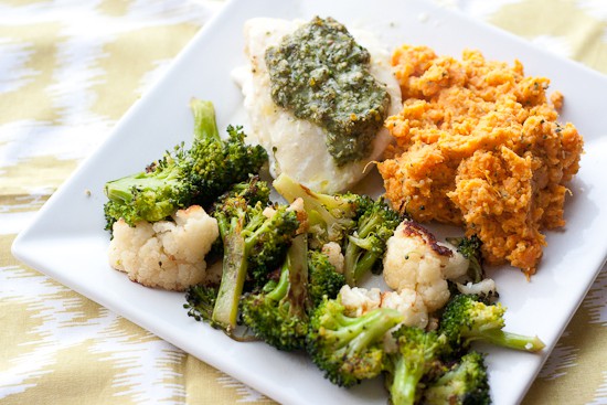 Baked Fish And Sides