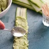 Pesto Shrimp Cucumber Rolls - www.PerrysPlate.com Pesto Shrimp Cucumber Rolls - www.PerrysPlate.com