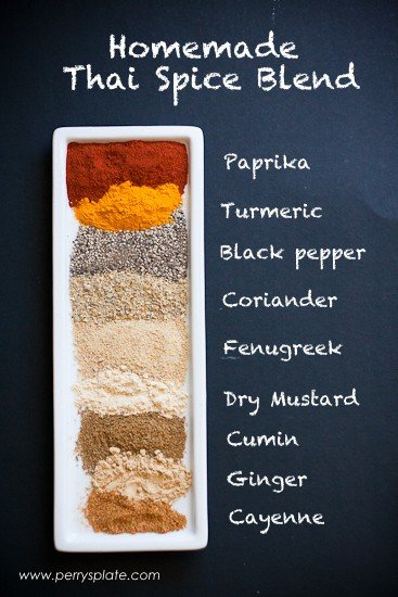 Homemade Thai Seasoning is a fun, exotic spice blend to give recipes a hint of Thai flavor if you don't have curry paste on hand. It's easy to make, too!