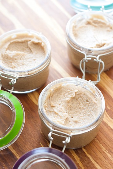 Quick and Easy Homemade Brown Sugar and Coconut Oil Body Scrub -- make these for teacher gifts, neighbor gifts, or simply for yourself. | perrysplate.com