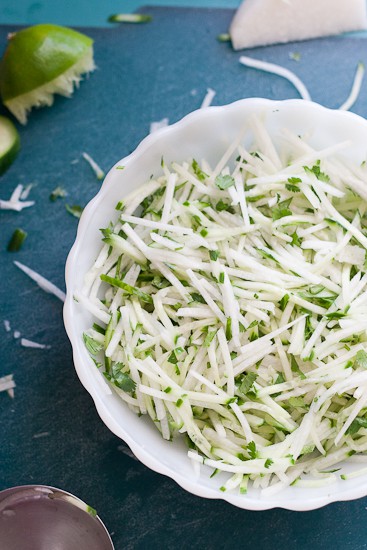 Cucumber Jicama Slaw for tacos