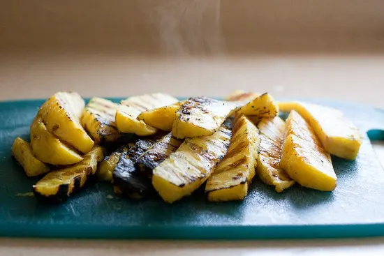 Grilled Pineapple Salsa -- a sweet and spicy alternative to regular salsa and perfect on tacos or Mexican-inspired salads! | PerrysPlate.com Grilled Pineapple Salsa -- a sweet and spicy alternative to regular salsa and perfect on tacos or Mexican-inspired salads! | PerrysPlate.com