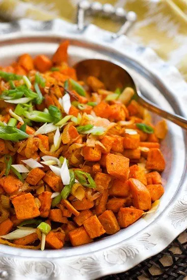 Thai Roasted Sweet Potatoes with Coconut and Lime | Perry's Plate Thai Roasted Sweet Potatoes with Coconut and Lime
