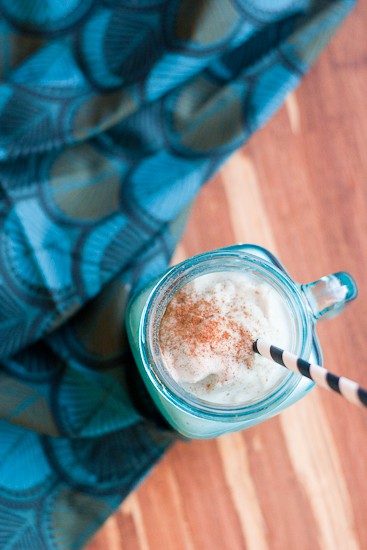 Paleo Vanilla Bean Frappuccino - A knock off of Starbuck's coffee-free frapp, with WAY less sugar. It's naturally sweetened and could be keto or low-carb using a low-carb sweetener! | PerrysPlate.com