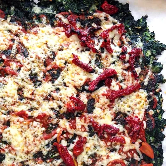 Greens Pizza Crust - A pizza crust made from spinach or kale! I know what you're thinking, but it's way better than you'd think it would be. | Low-carb pizza | Paleo pizza | PerrysPlate.com Greens Pizza Crust - A pizza crust made from spinach or kale! I know what you're thinking, but it's way better than you'd think it would be. | Low-carb pizza | Paleo pizza | PerrysPlate.com