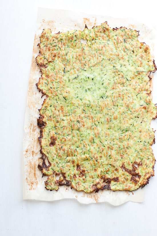 Paleo Zucchini Flatbread | A paleo alternative to flatbread or lavash. You can use this as a paleo pizza crust or sandwich wraps! Or as a naan alternative to serve with Indian curries. 