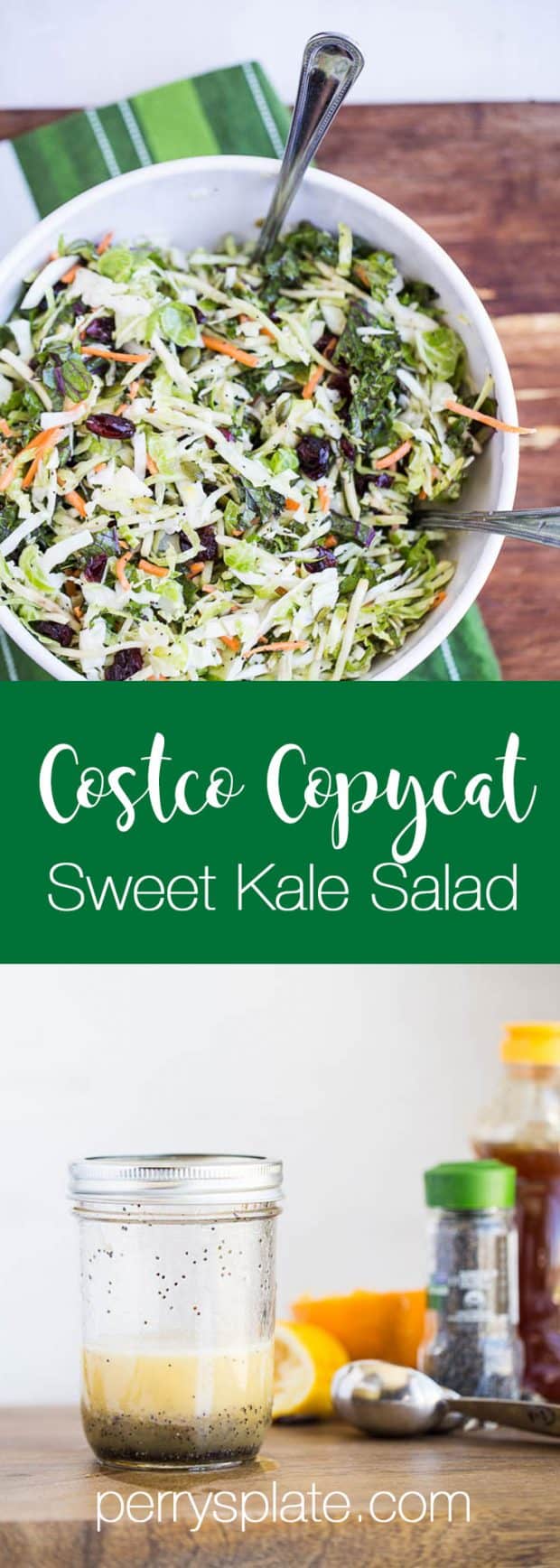 Sweet Kale Salad (Costco Copycat) Perry's Plate