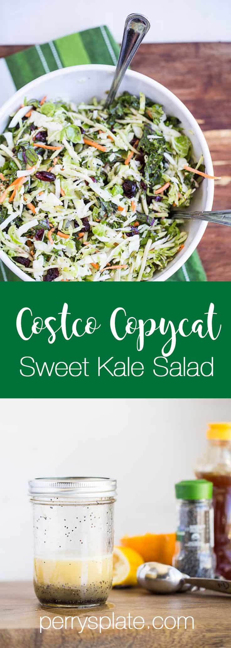 Sweet Kale Salad (Costco Copycat) Perry's Plate