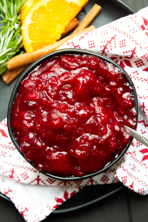 Healthy Cranberry Sauce with Cider & Vanilla (Keto option) Perry's Plate