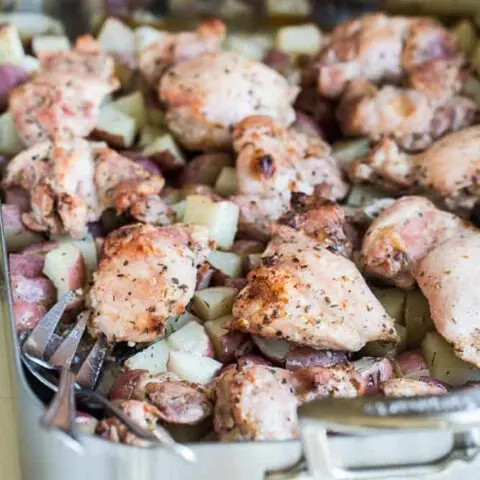 One-Pan Greek Marinated Chicken & Potatoes