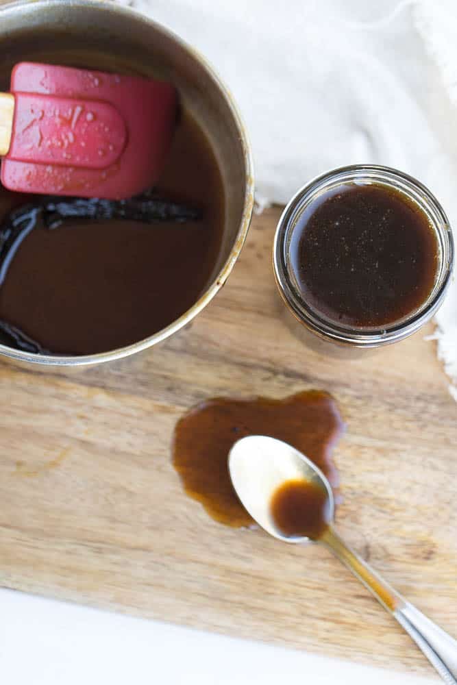 Paleo Salted Caramel Sauce with Vanilla Bean Perry's Plate