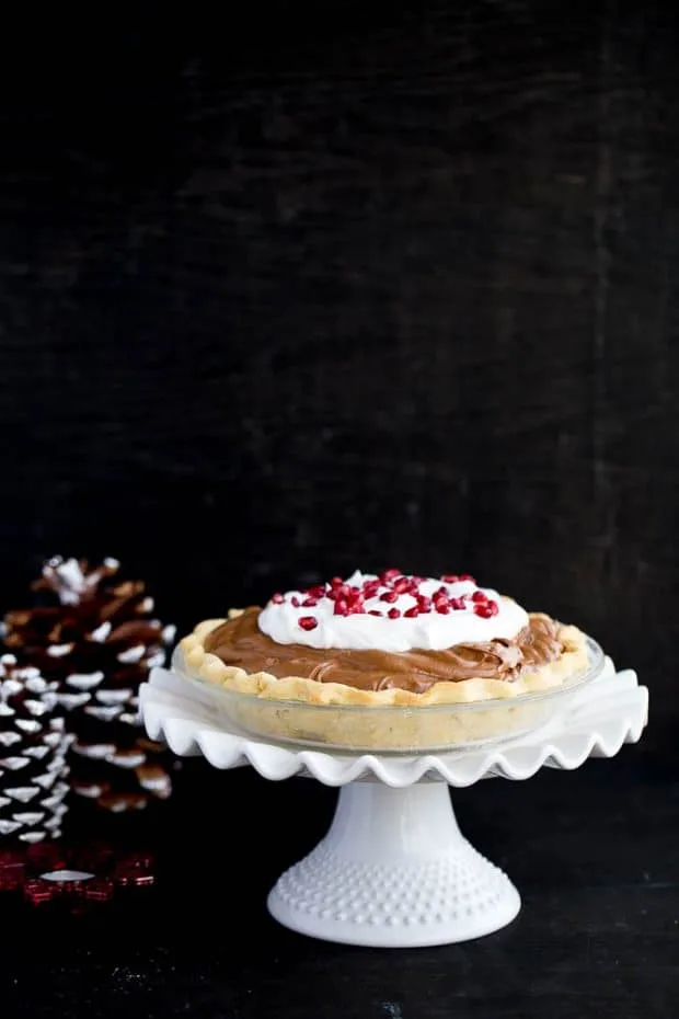 Cleaned-Up Chocolate Silk Pie -- gluten-free, naturally-sweetened and the only dairy is grass-fed butter! | perrysplate.com Cleaned-Up Chocolate Silk Pie -- gluten-free, naturally-sweetened and the only dairy is grass-fed butter! | perrysplate.com