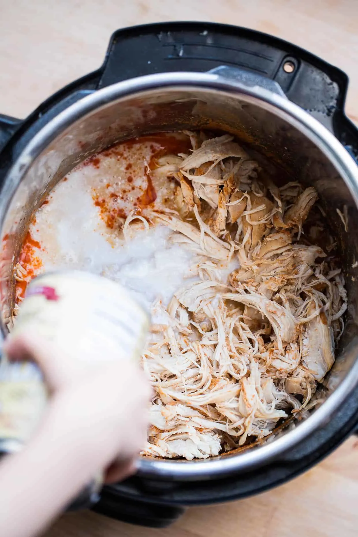 Instant Pot Shredded Red Curry Chicken & Sweet Thai Slaw | Whole30 recipes | paleo recipes | perrysplate.com Instant Pot Shredded Red Curry Chicken & Sweet Thai Slaw | Whole30 recipes | paleo recipes | perrysplate.com