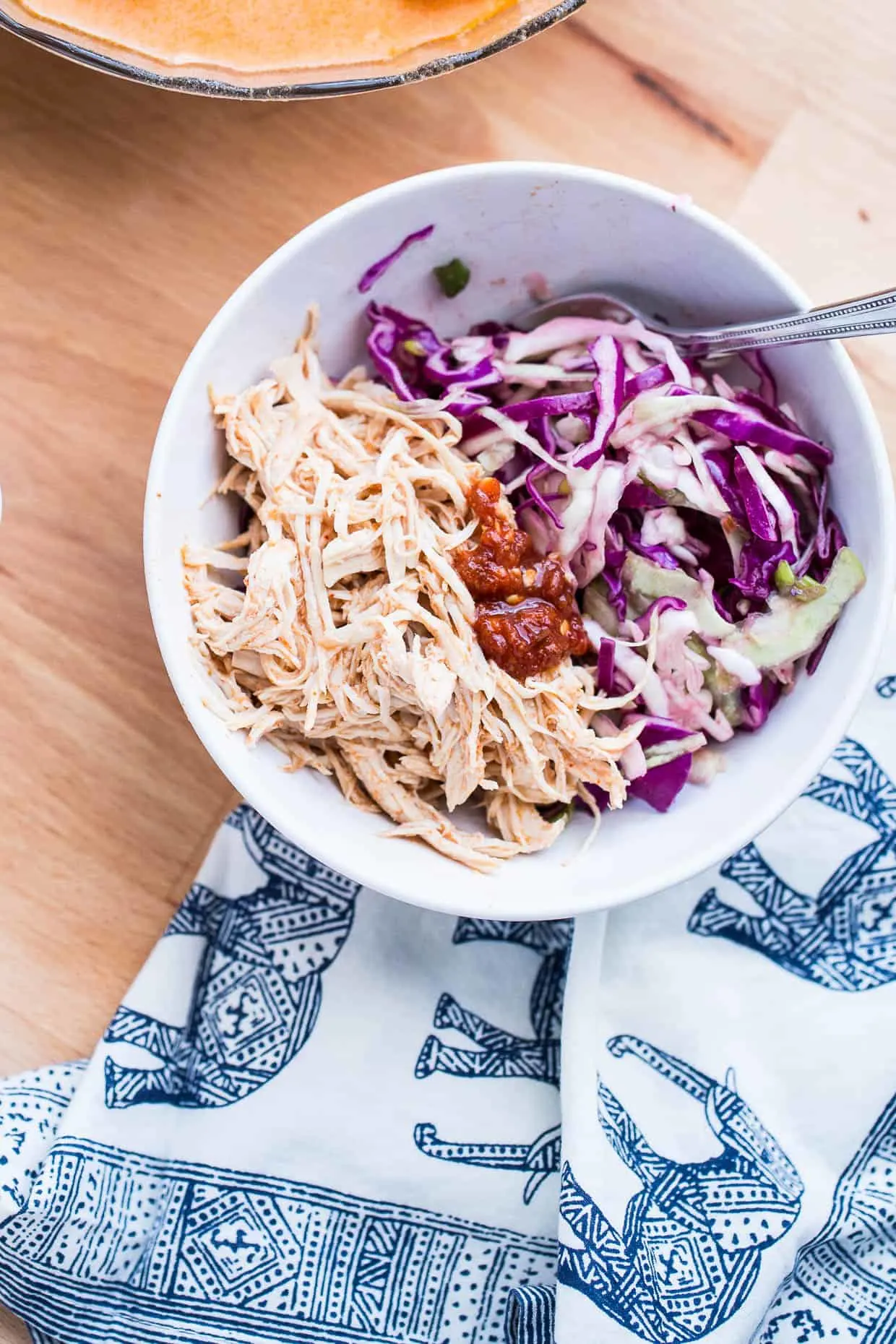 Instant Pot Shredded Red Curry Chicken & Sweet Thai Slaw | Whole30 recipes | paleo recipes | perrysplate.com
