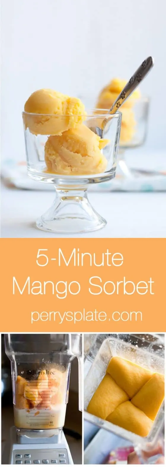5 Minute Mango Sorbet In The Blender Perry S Plate 5 Minute Mango Sorbet In The Blender Perry S Plate
