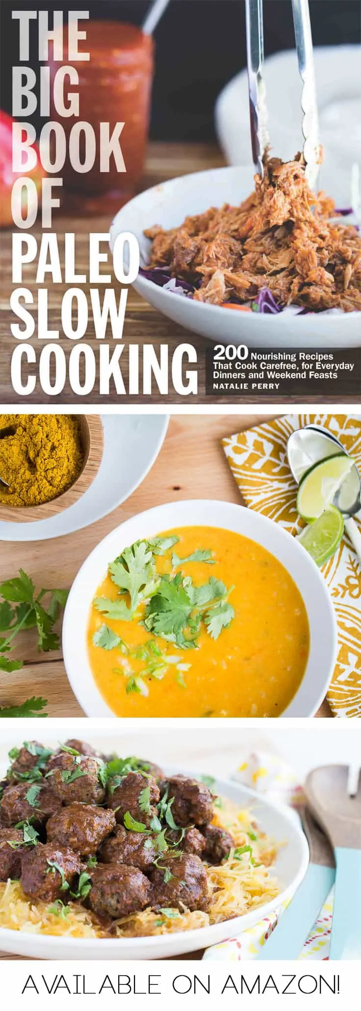 Sneak peeks of The Big Book of Paleo Slow Cooking! | Paleo recipes | Whole30 recipes | Crock Pot Recipes | menu planning | meal planning | perrysplate.com