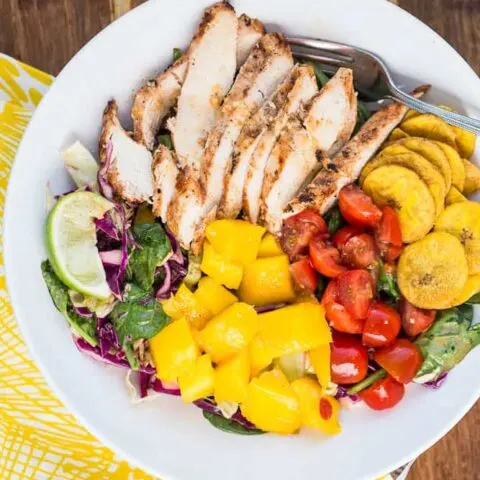 Grilled Jerk Chicken & Mango Salad