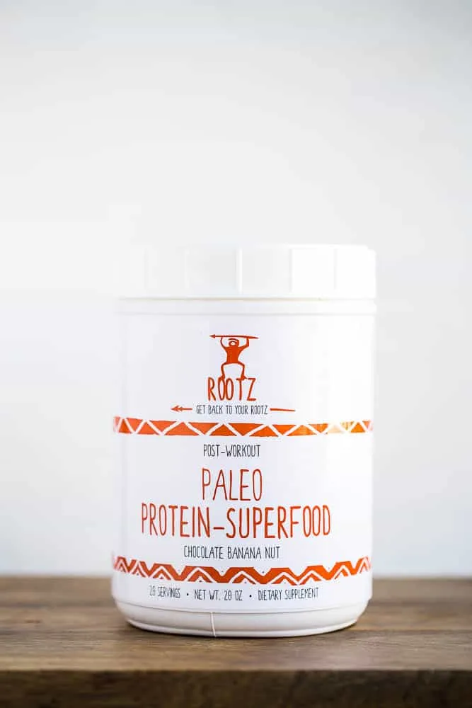 Paleo Chocolate Banana Protein Waffles | paleo recipes | waffle recipes | gluten-free recipes | perrysplate.com The ONLY paleo-friendly protein powder out there!
